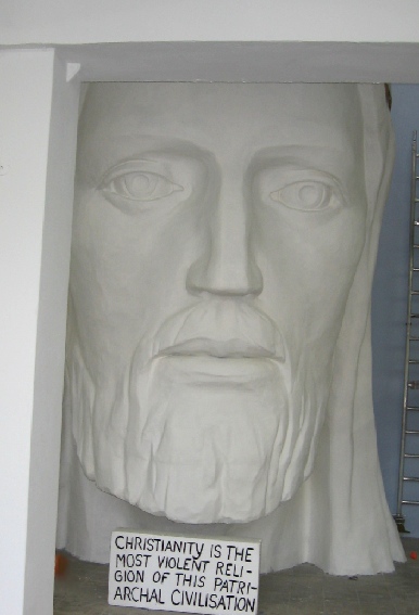 The head of Jesus inside the KW